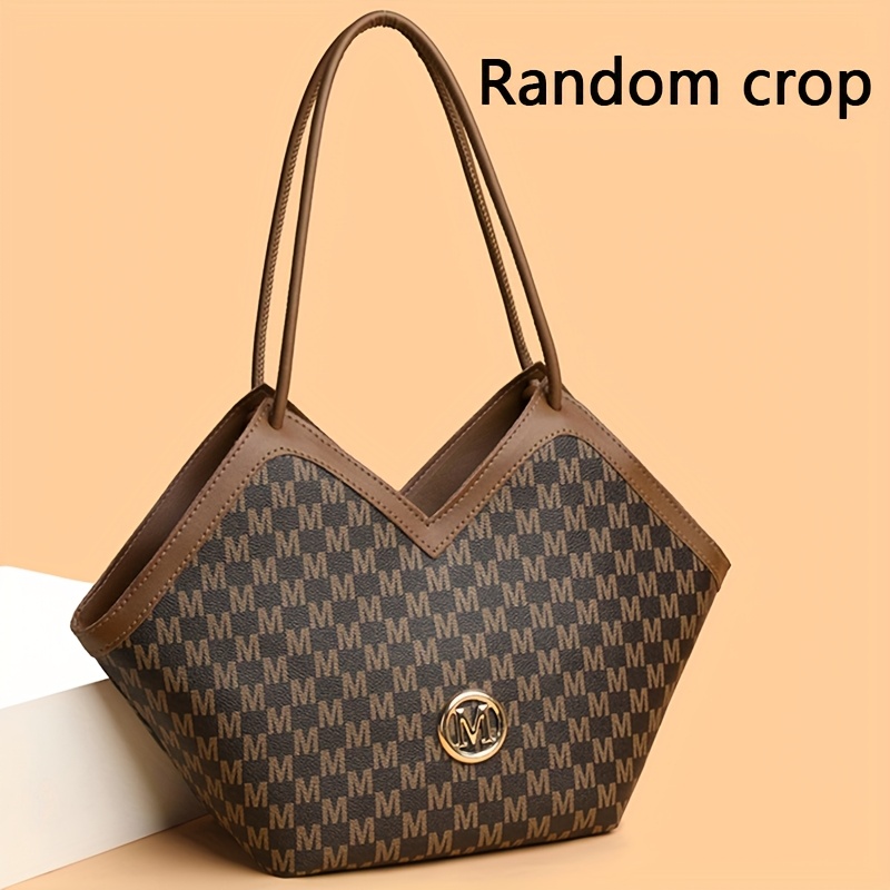 Image of New Stylish Casual Women Shoulder Bag With Fixed Strap & Handheld Design. Fabric Pattern Cut For Each Bag. Ideal For Daily , Traveling And Shopping, Perfect As A Gift.
