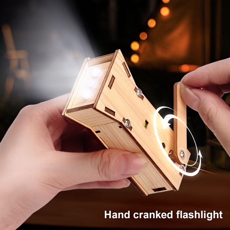 

Diy Hand-cranked Flashlight Kit - & Technology Craft For Youth