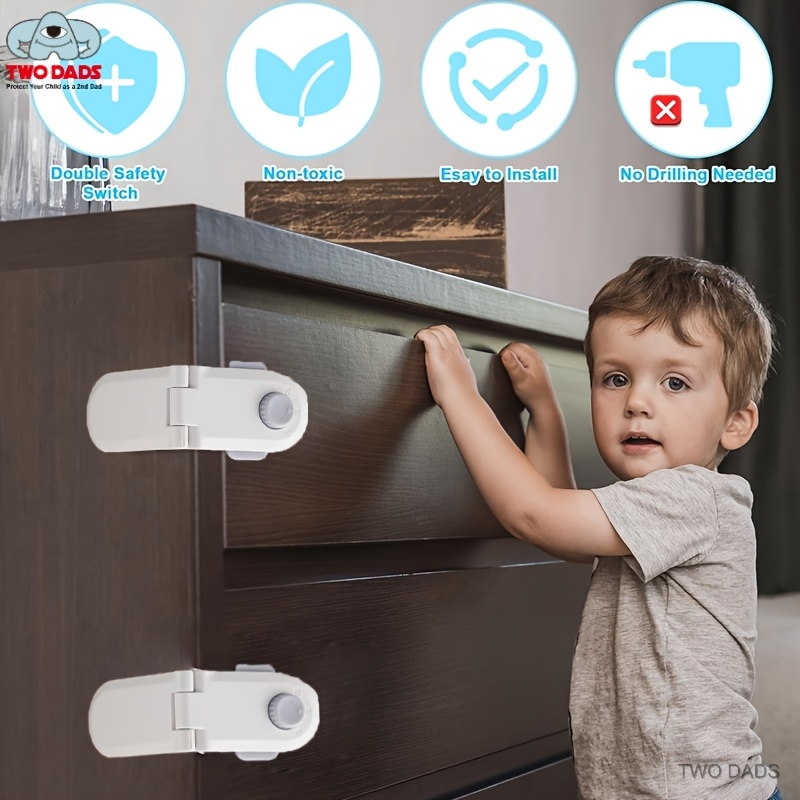Cupboard Safety Latches For Drawers Drawer Locks Baby Proofing 12