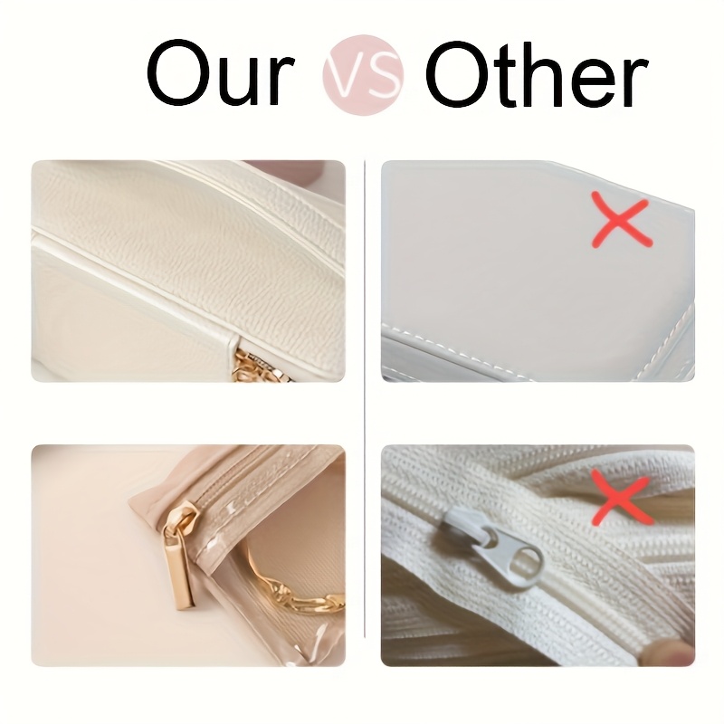   portable jewelry box transparent jewelry organizer large   leather jewelry organizer holiday gift for women home   travel use simple multifunctional jewelry box transparent jewelry bag storage bracelet earrings golden necklace etc non 33 holiday gifts for     lovers such as christmas halloween birthday labor day   etc jewelry boxes Product details 2