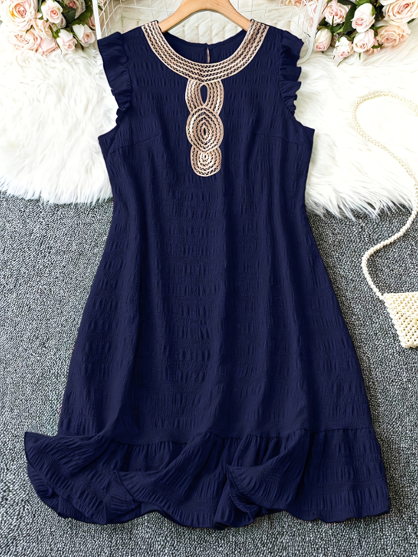 plus size plus size casual dress women' clothing temu