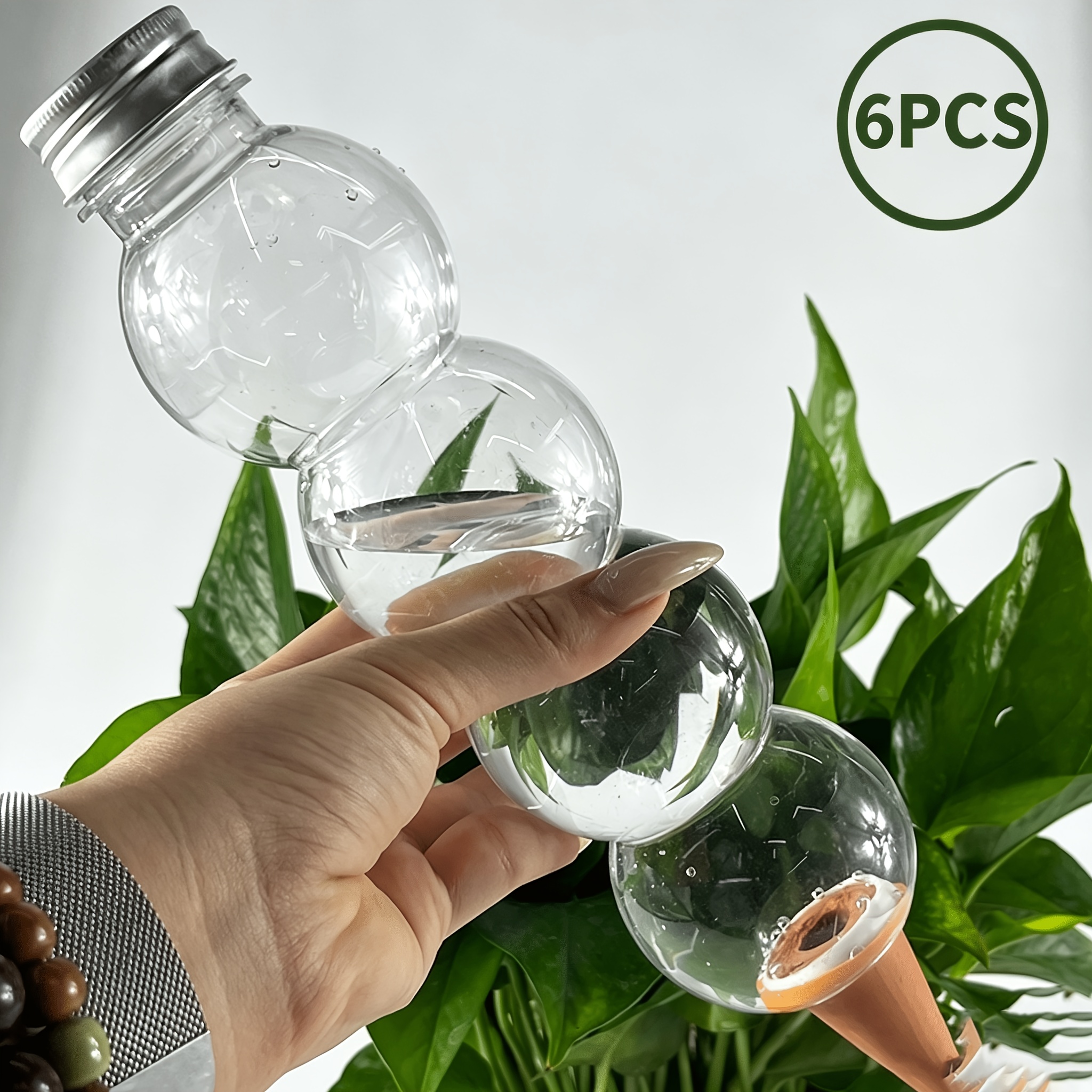TEMU Lot de 6 dispositifs d'arrosage automatique de citrouille, adaptés aux systèmes d'arrosage automatique pour plantes en pot d'intérieur.
