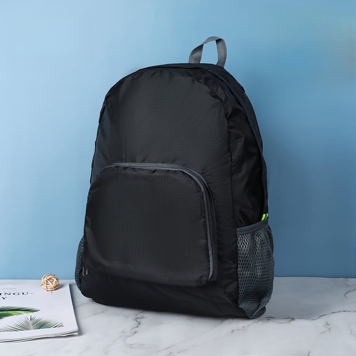 TEMU 10 Customizable Pattern And Logo Travel Bags - Lightweight Foldable Backpacks, Outdoor Sports Bags, Unisex Shoulder Bags, Summer Travel Bags,