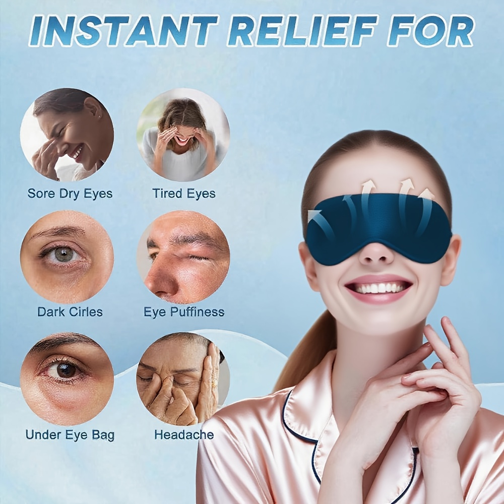 Comficure 2Pack Gel Cooling Eye Mask for Cold, Suitable for Hot And Cold Use, Helps with Dark Circles, Puffiness, Dry Eyes, Headaches, Stress, And Sleep, Featuring Reusable Ice Compress Pads