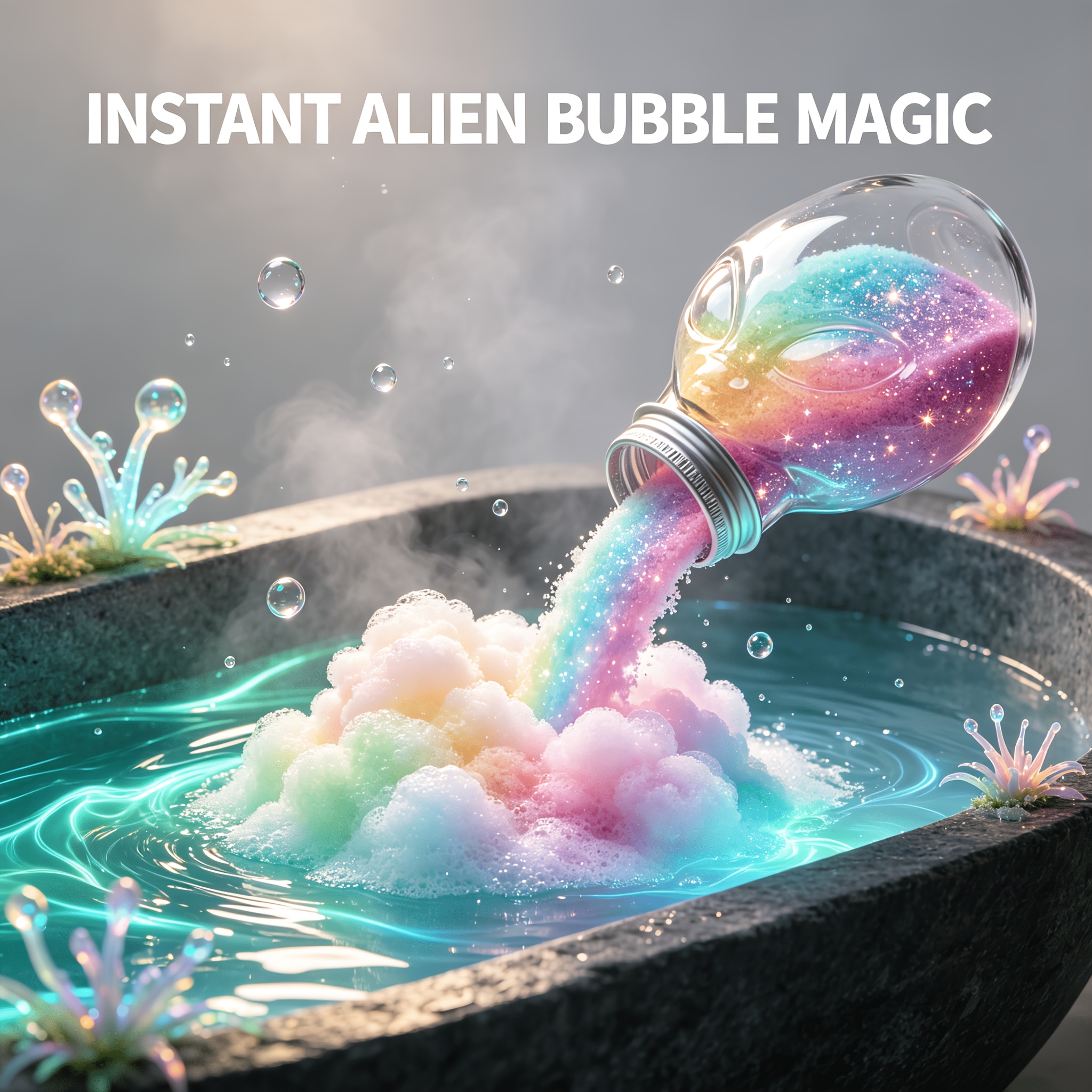 Halloween Magic Bath Bomb Potion, Alien UFO Design
