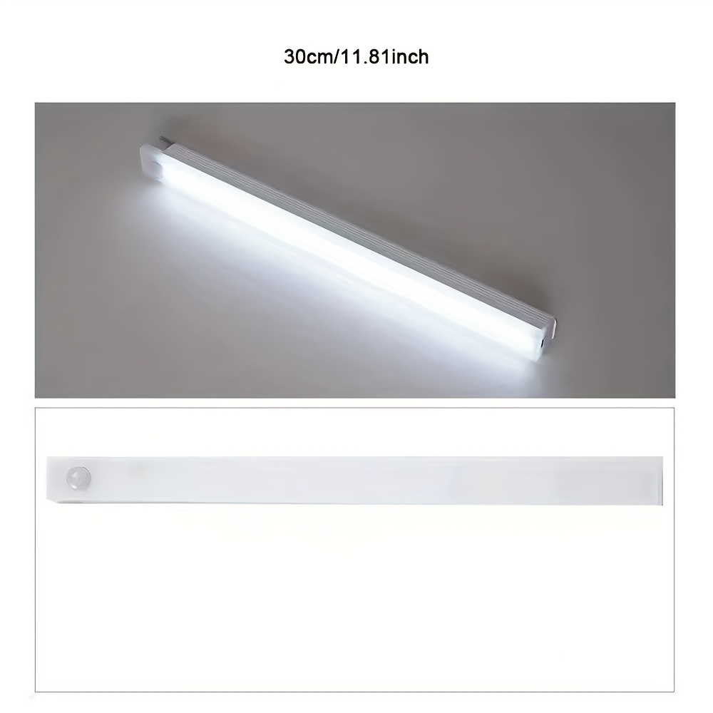 E-shop 1 Stück Bewegungssensor-Leuchte, Kabellose LED-Nachtlampe, Wiederaufladbare Magnetische Schrank-Schranklampe, Unterflurkorridorleuchte