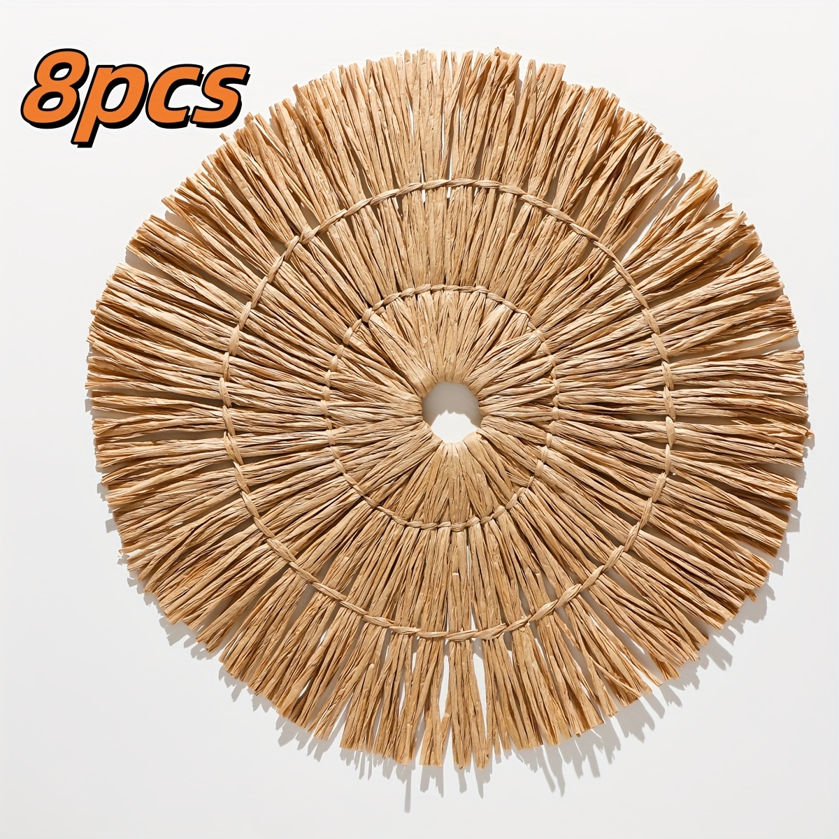 4/6/8pcs Of Handmade Placemats, Heat-resistant Table Mats For The Kitchen, Insulation Pads, Dining Table Decorations For Parties Gatherings