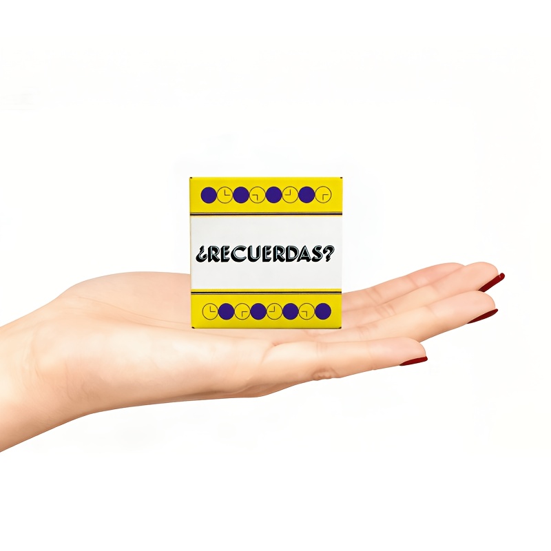 Juego de mesa en español "¿TE ACORDAS?" - Desafío de 50 mini tarjetas, adecuado para no...