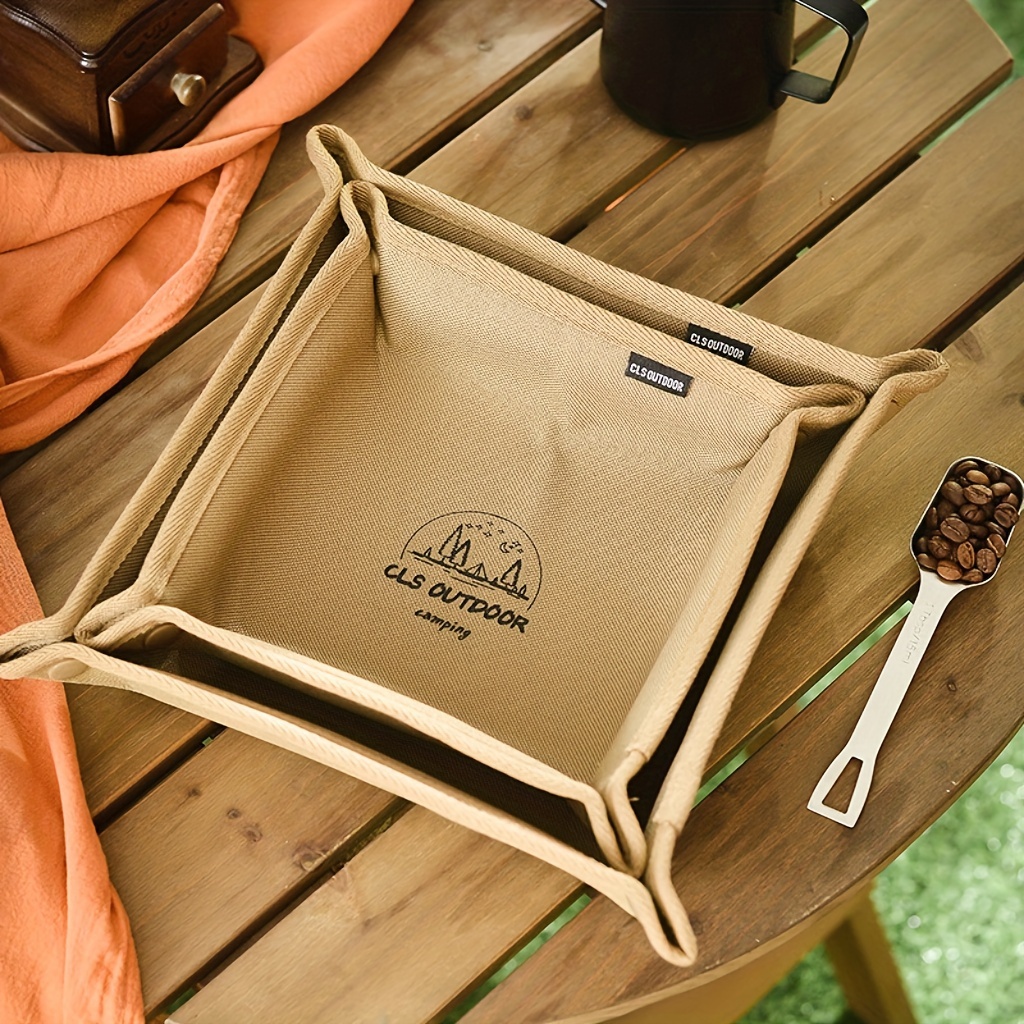 Outdoor Multifunctional Storage Box Folding Canvas Trash Bag Camping Large  Storage Sundry Picnic Bag Portable Kitchen Trash Can