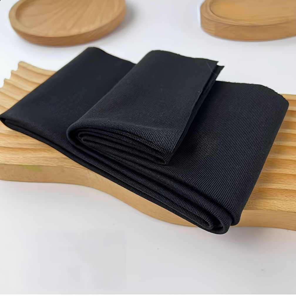 Image of 1pc 70%, 30% Rib Knit Fabric, Quality Trendy Brand Heavyweight Anti-deform T-shirt Neckband, Replacement Screw Rib Accessory Clothing Hem Extension Rib Edge, Fabric Lightweight Breathable