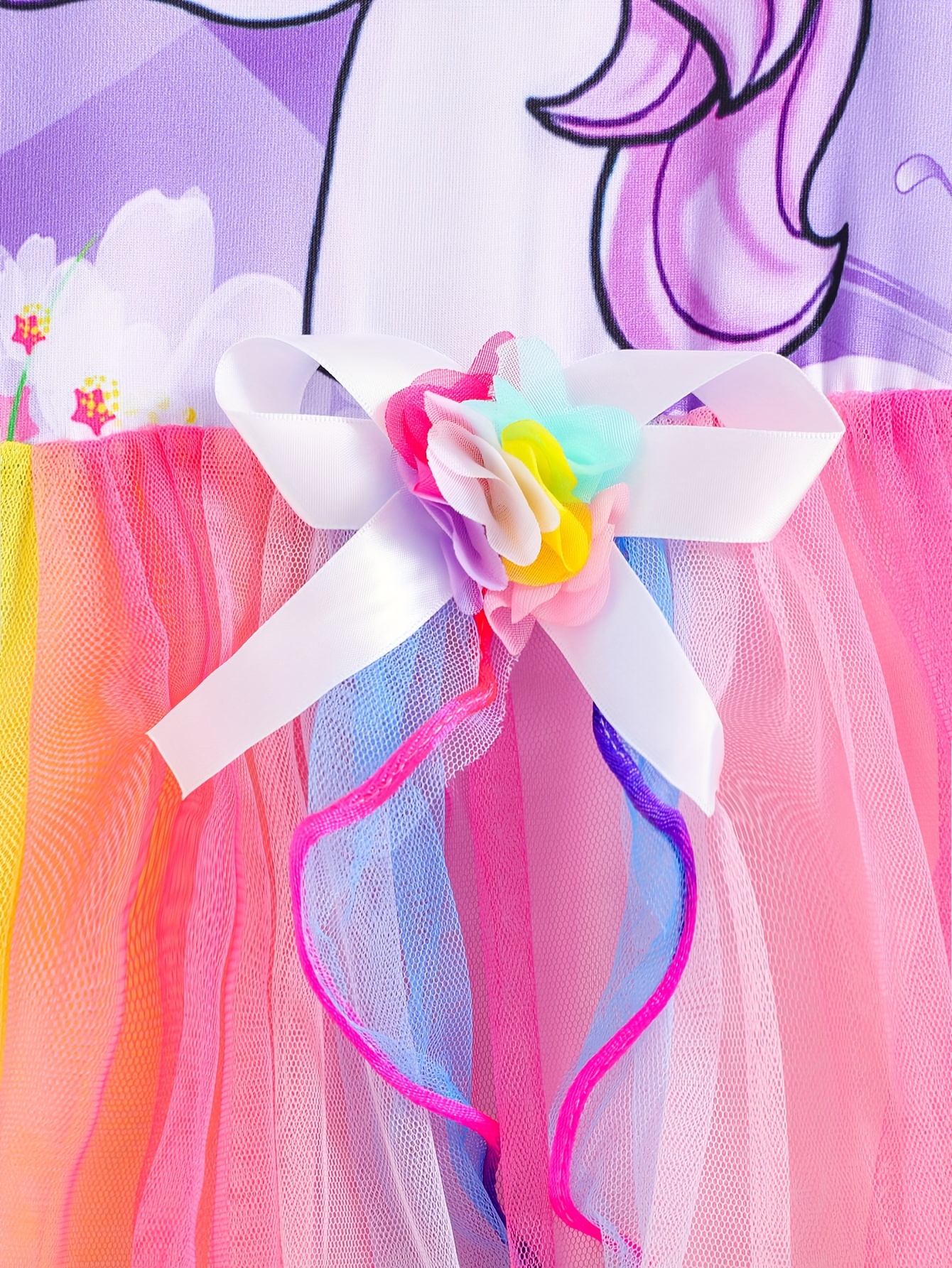 girls tulle dress unicorn print a stylish - Temu Georgia