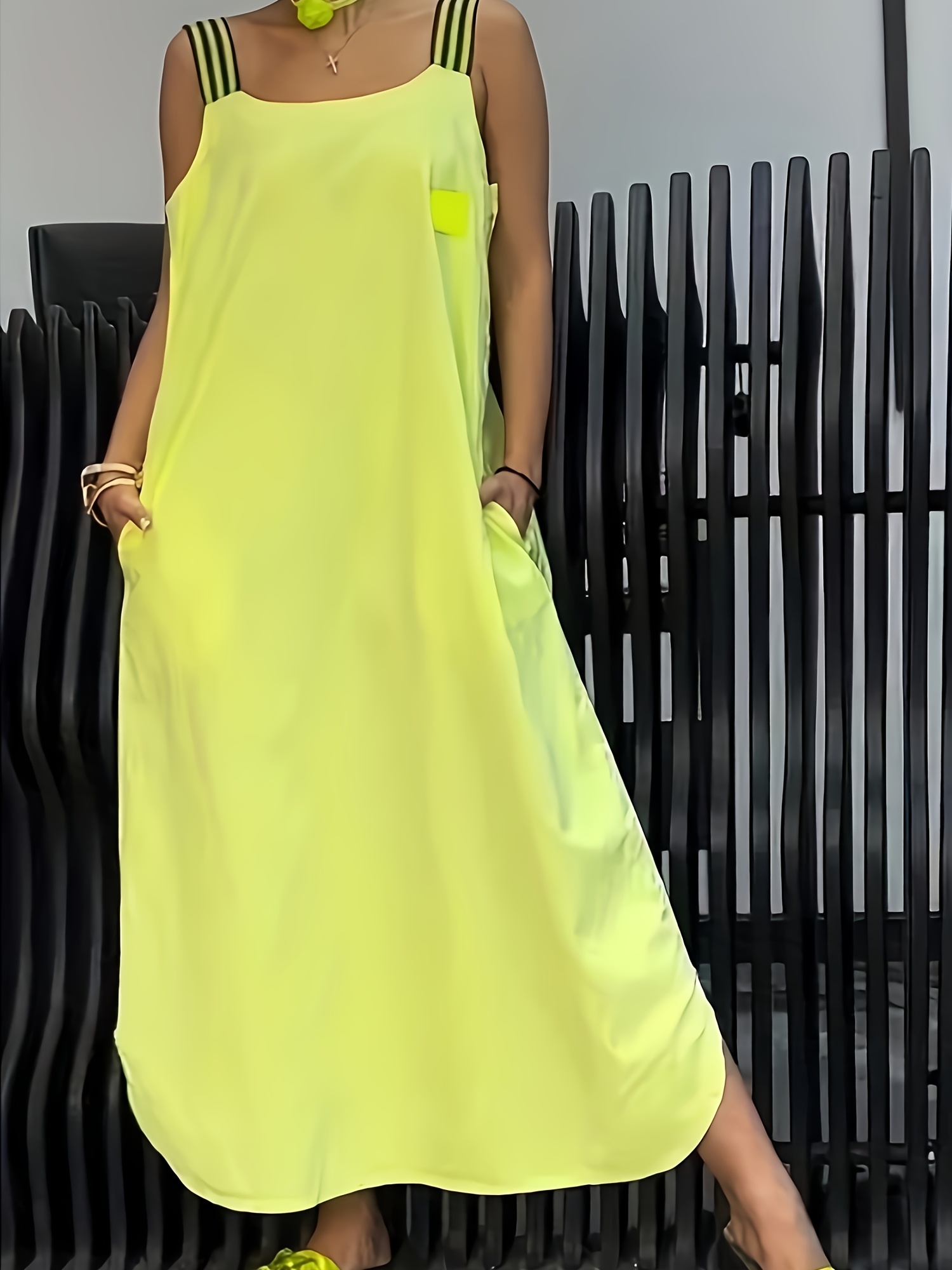 womens sporty dress pockets solid color short - Temu