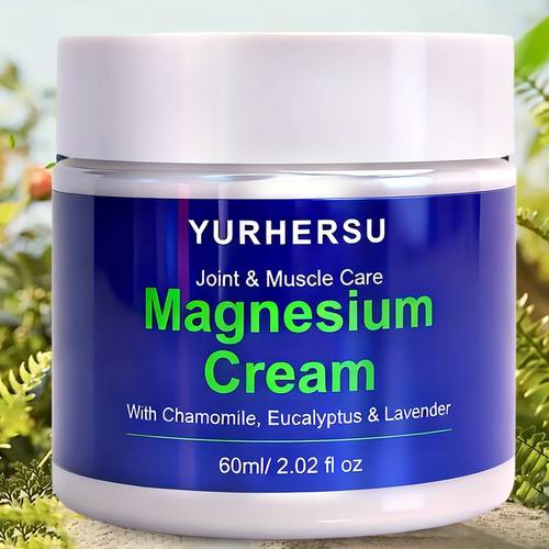 magnesium joint muscle cream formulated with and collagen provides deep hydration without greasiness suitable for feet legs hands and joints ideal for types