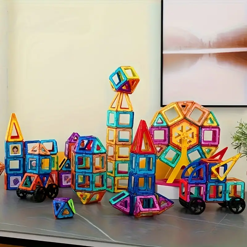 24 48 98pcs diy magnetic building blocks mixed colors educational toy set for halloween christmas thanksgiving birthday gifts 4