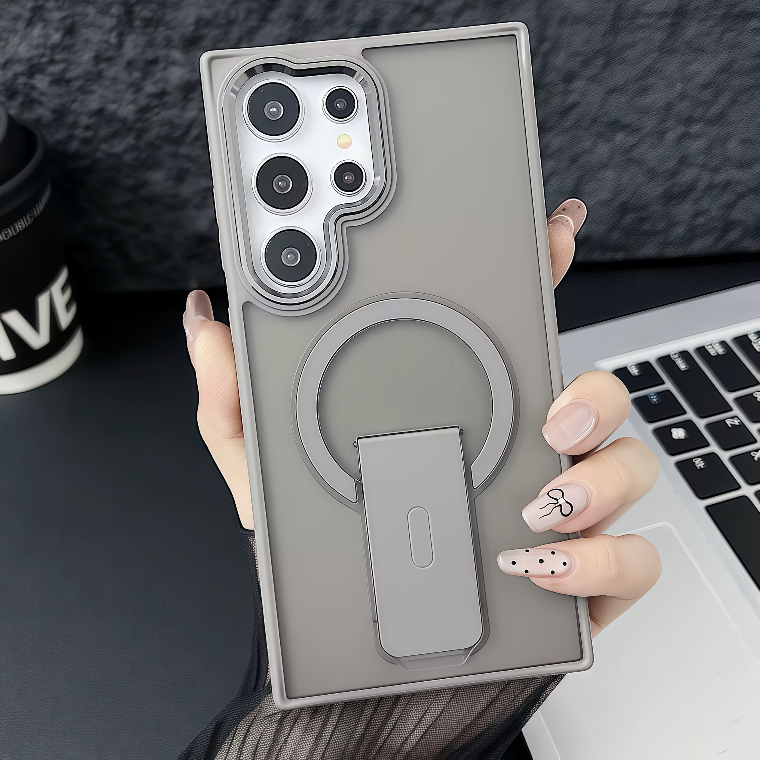 coque de téléphone - coque de protection magnétique   fil à chargement mat de haute qualité pour samsung s23, s24 ultra, s24 plus et s25 ultra, avec des bords souples antichoc et une protection métallique de lappareil photo Détails du produit 9