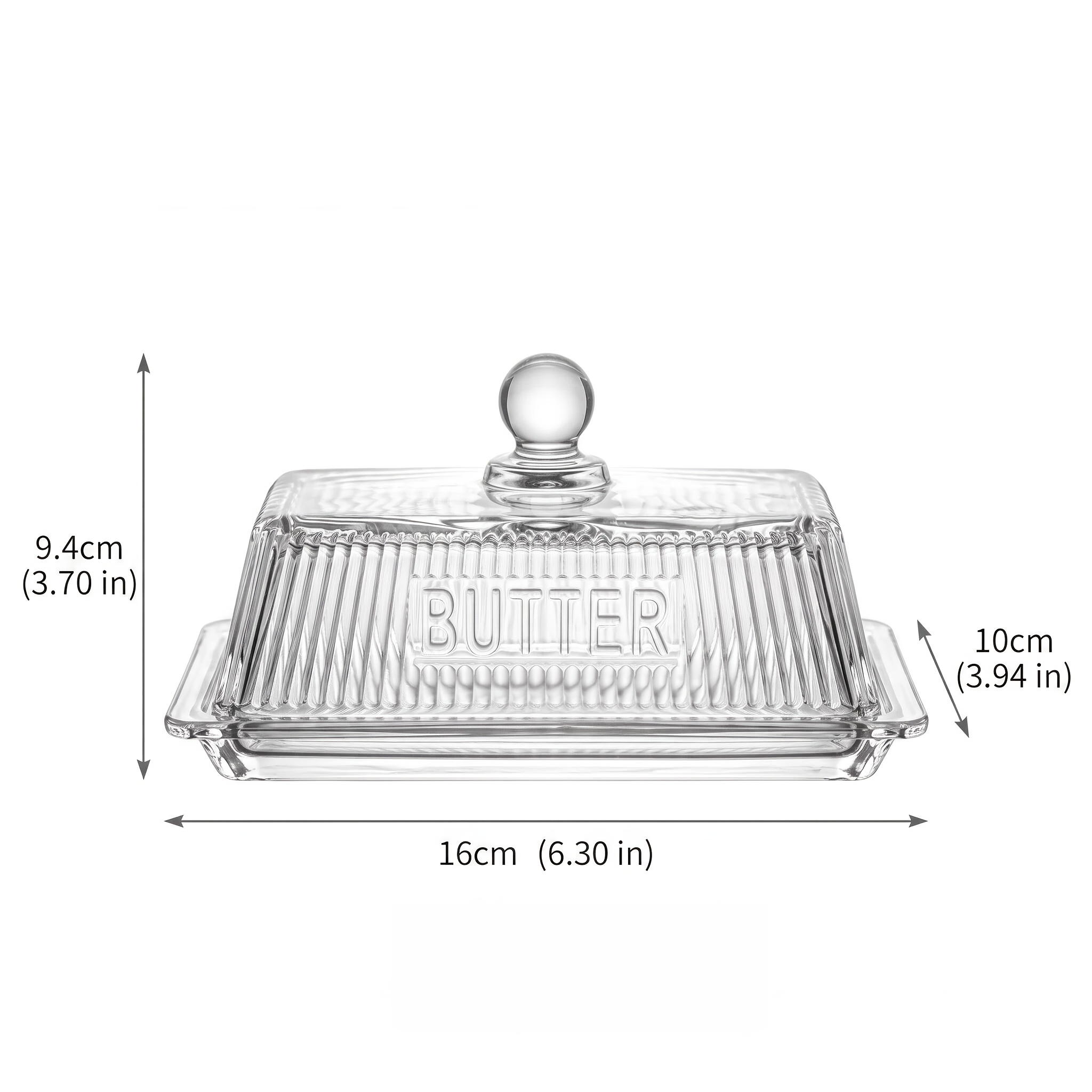 TEMU Mini -droit Petit 1/2pcs avec Couvercle Assiette à en Verre Transparent Adaptée et la Table, -droit Rectangulaire Couvercle en Verre Assiette à