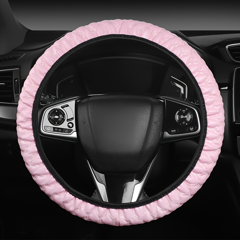 elegant black beaded steering wheel cover non slip durable synthetic   leather   design for   car wheel decor beaded steering wheel durable material car wheel cover 7