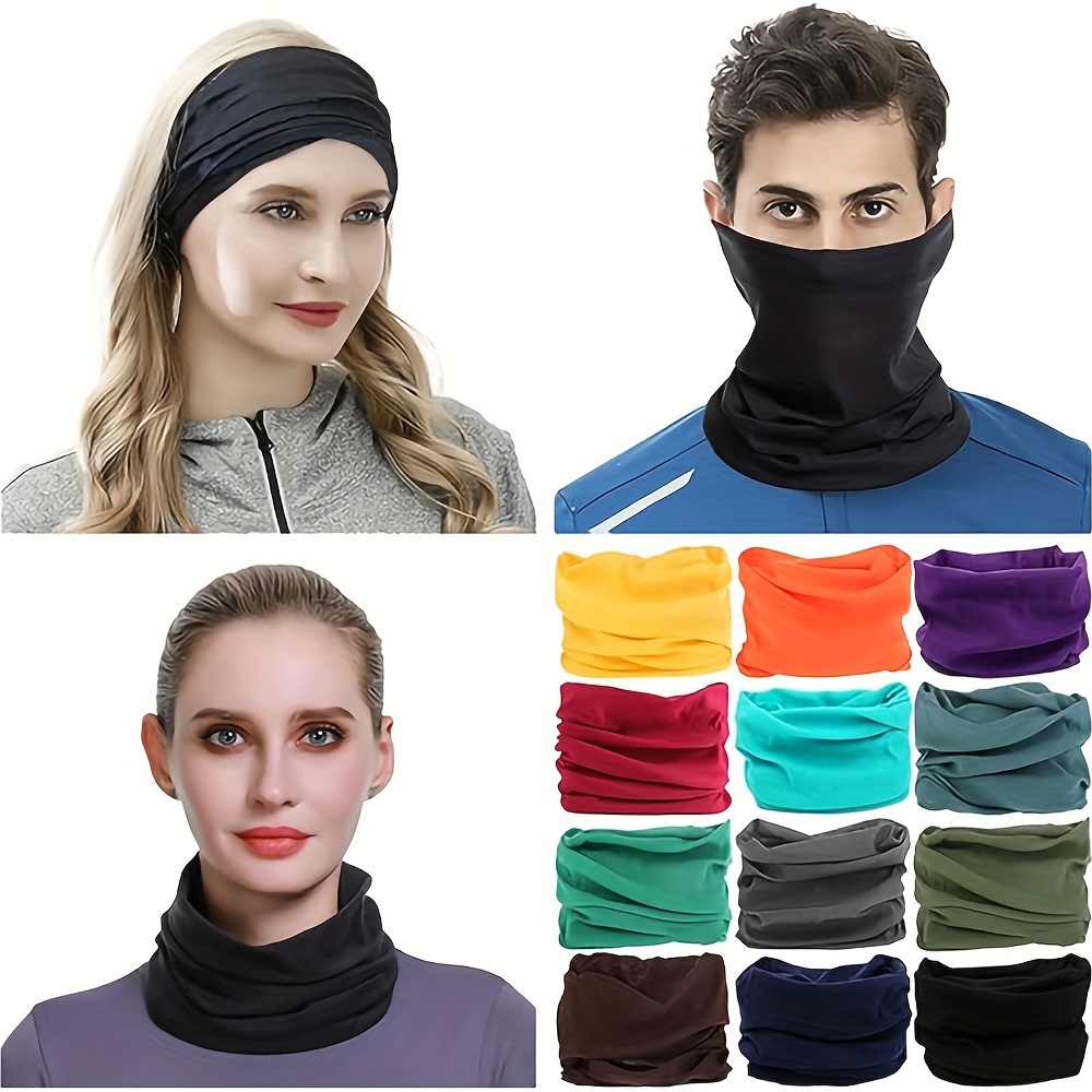 

1pc Headband, Neck Gaiter, Head Wrap, Headwear, Face Mask, Magic Scarf Bandana For Men And Women