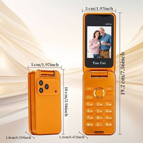 folding phone type c charging 2g multiple function wireless function fm wireless mp3 audio flashlight function looks business easy to emergency communication equipment suitable as