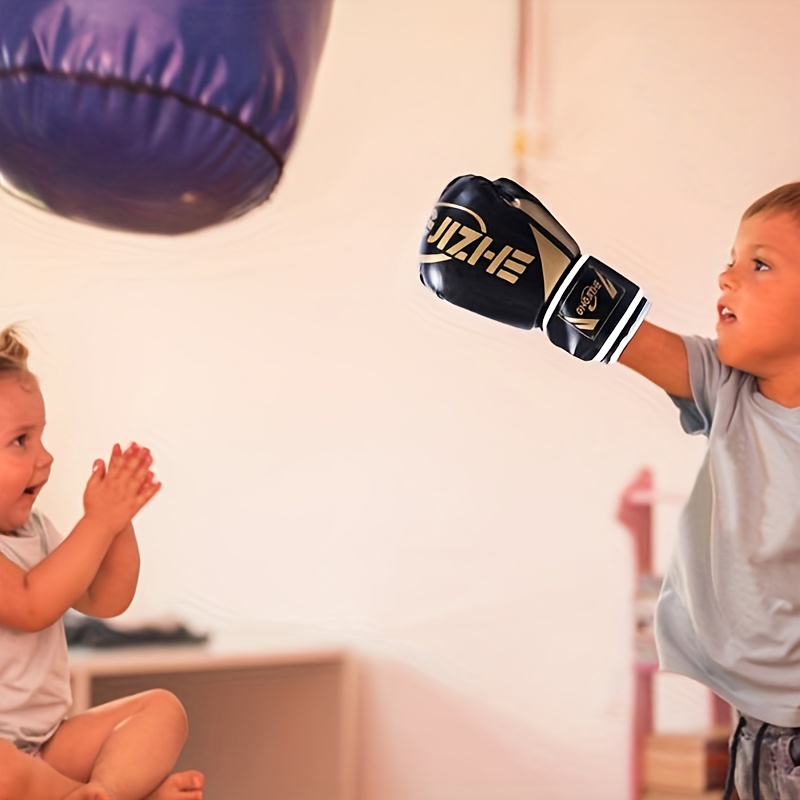 Premium Training Gloves - Heavy-Duty Martial Arts, Boxing, Weightlifting Gloves with Pull-On Closure, Non-Slip Grip & Cushioned Protection - Reinforced Padding for Impact Sports, Gym Workouts, Combat Sports - Durable Athletic Gloves for Men & Women
