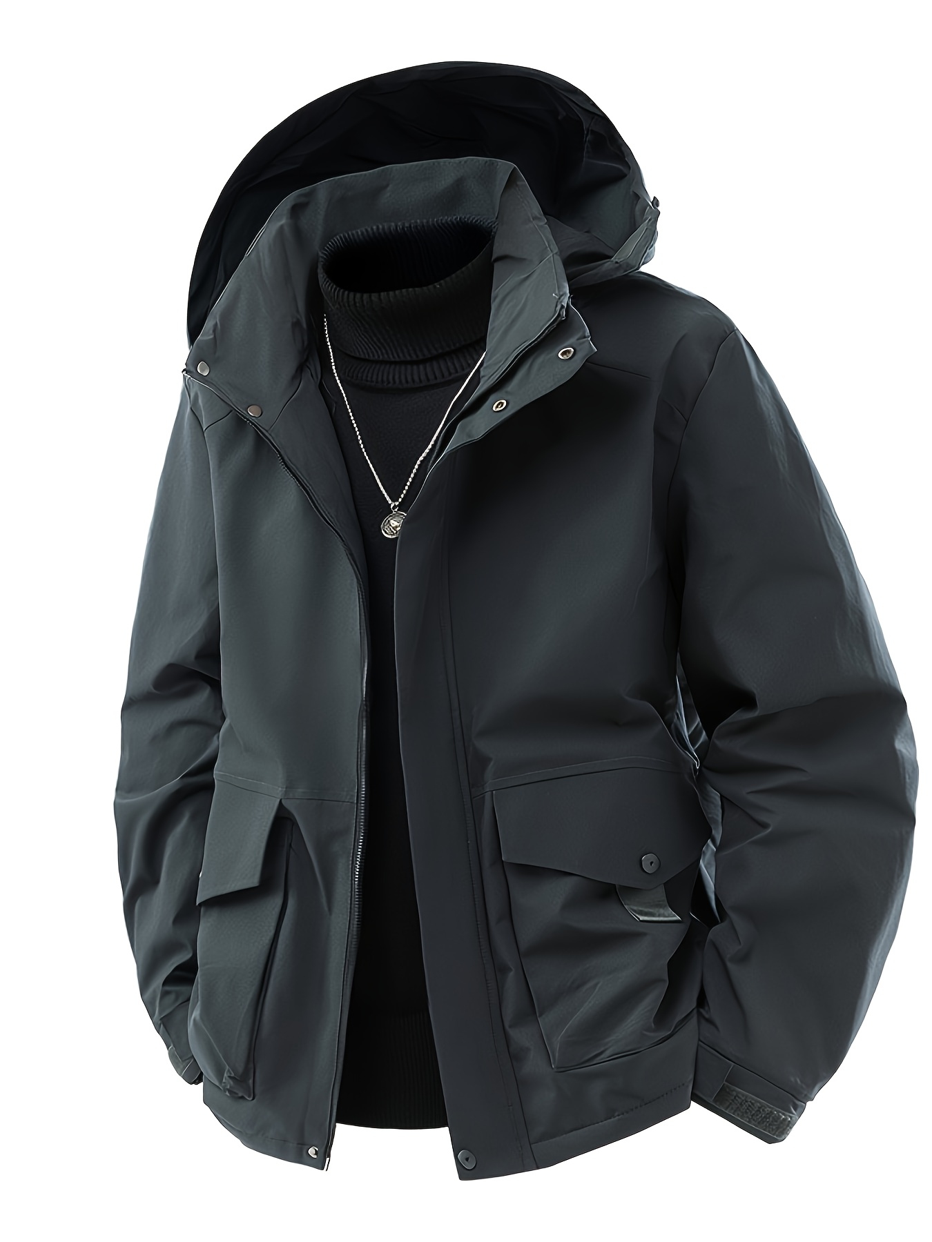 Men's Thickened Winter Jacket with Fleece Lining