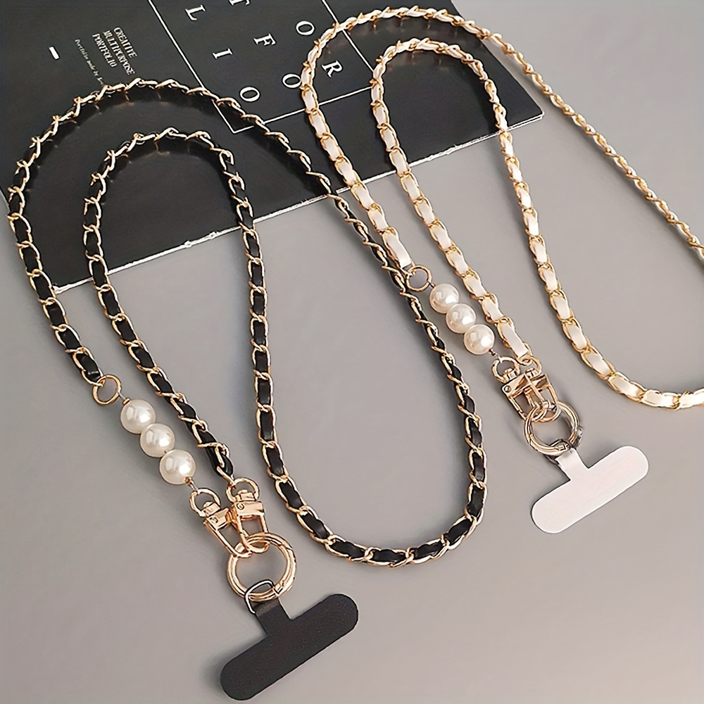 universal lanyard for mobile phones featuring a long strap for the neck and shoulder designed for women with   pickup chain