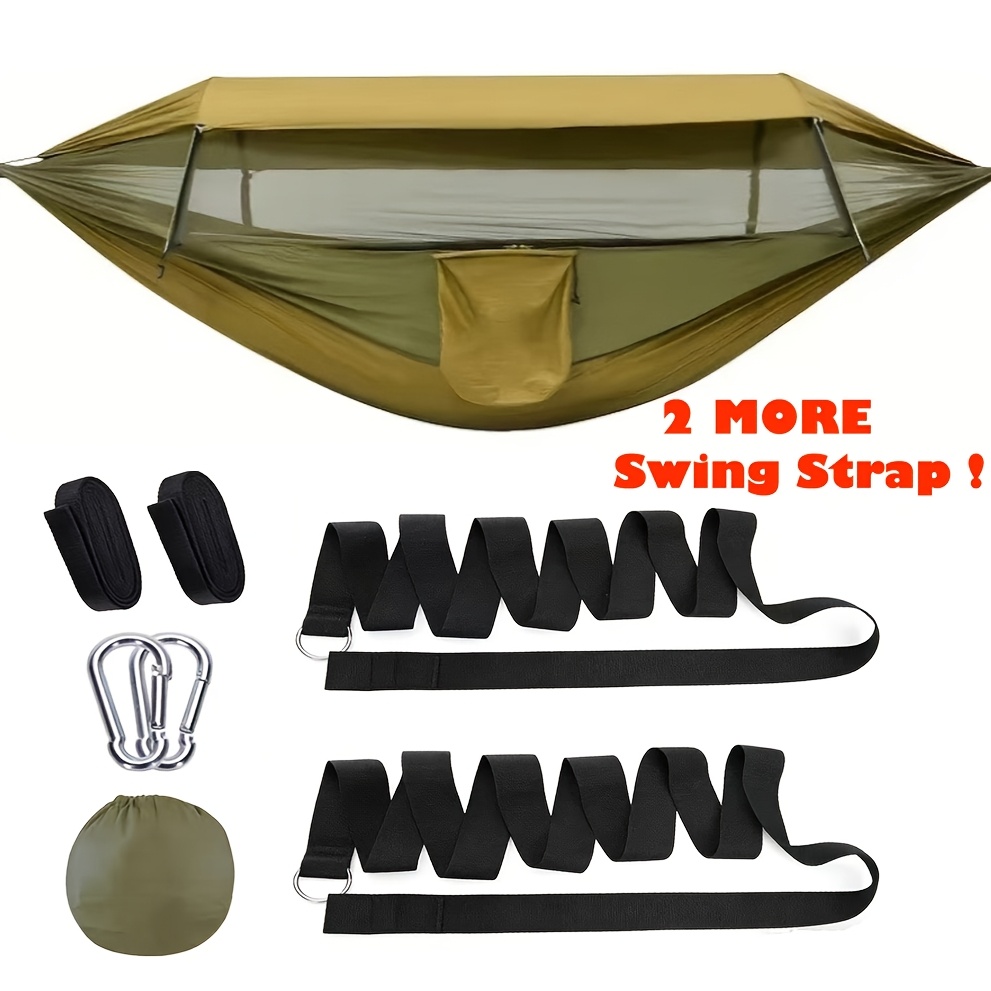 Mosquito Net Camping Hammock with Sun Protection - Portable Outdoor Hammock for Camping, Hiking, Beach and Travel