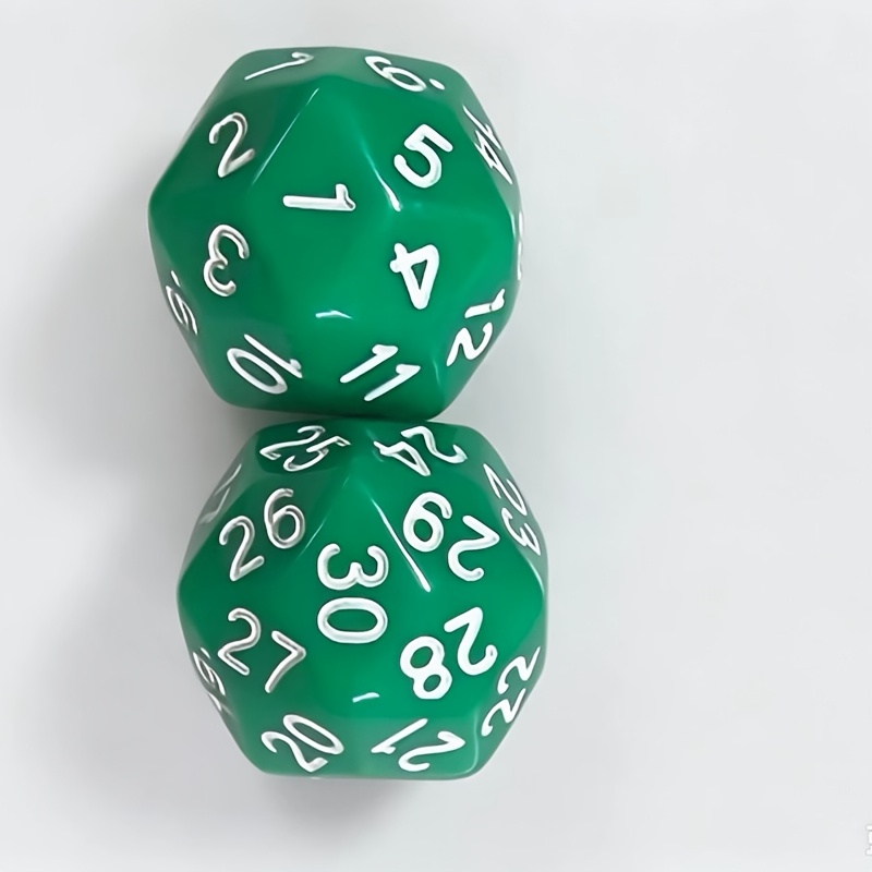 D30 30-Sided Green Polyhedral Dice for Role-Playing Games