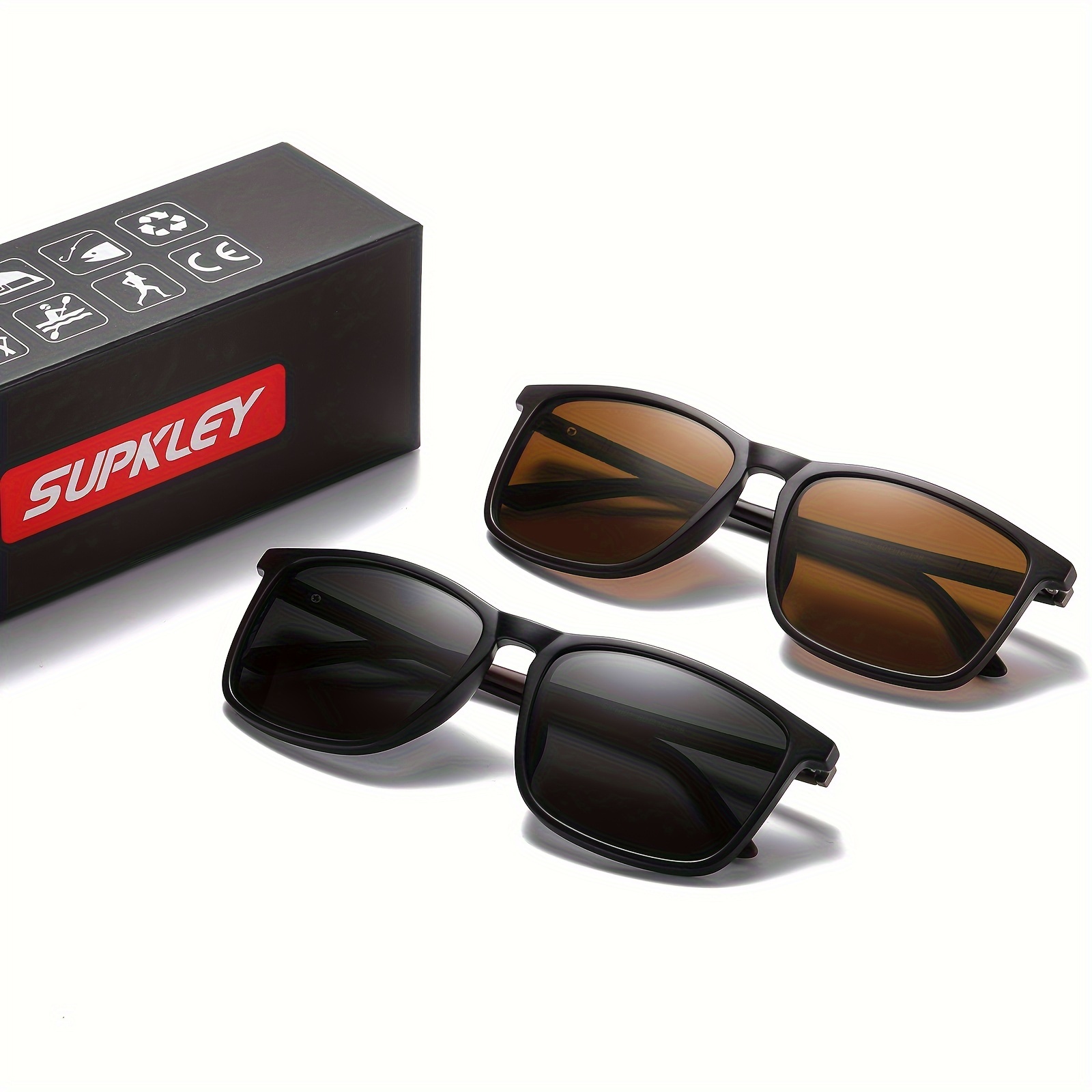Supkley Sports Polarized Sunglasses Men Comfortable Lightweight
