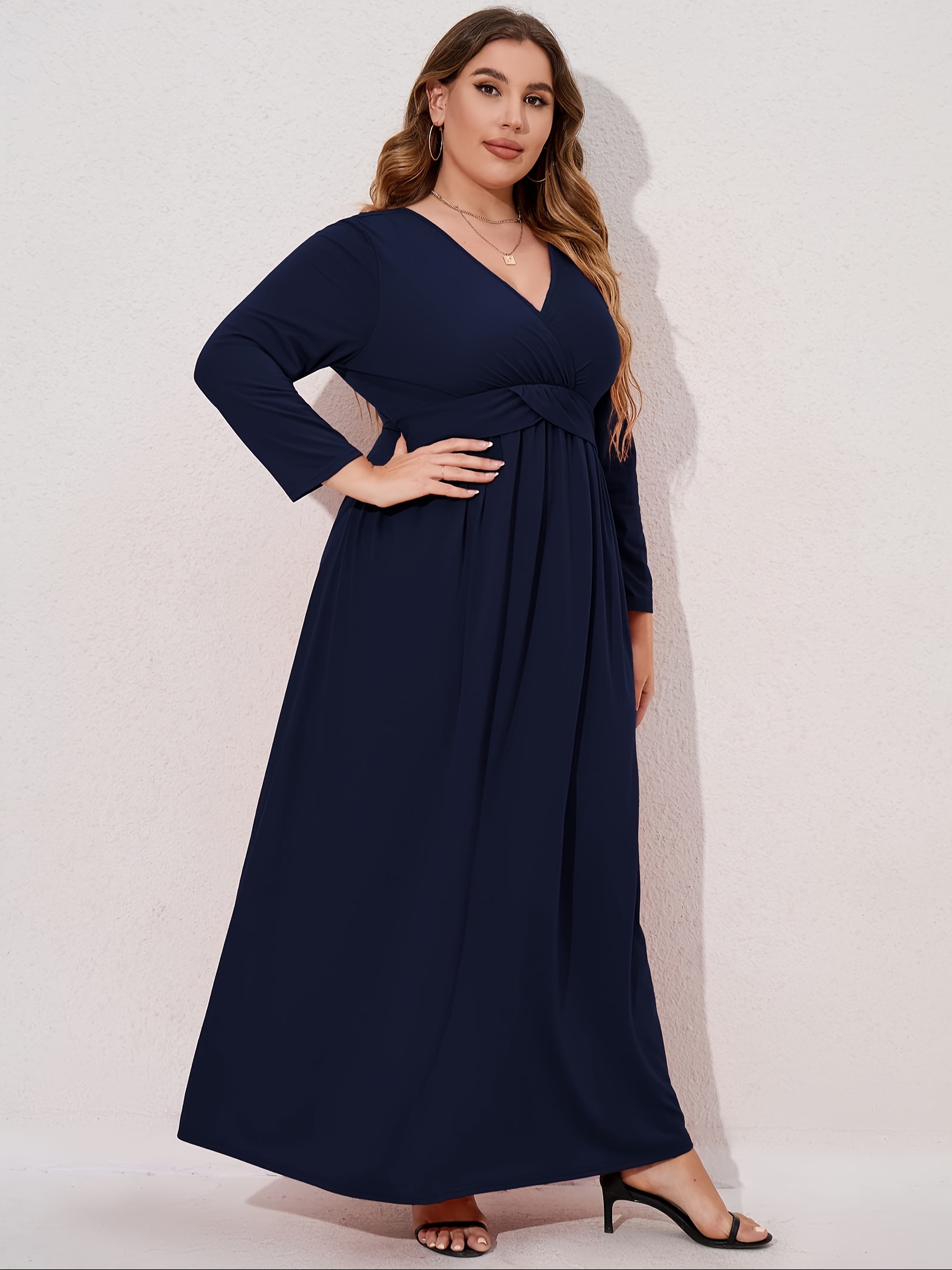 navy blue formal plus size dress ZAPAKASA Women Off the Shoulder Long Satin with Slit Sweetheart Evening Dress with Slit size floor Plus Size Navy Blue Mother