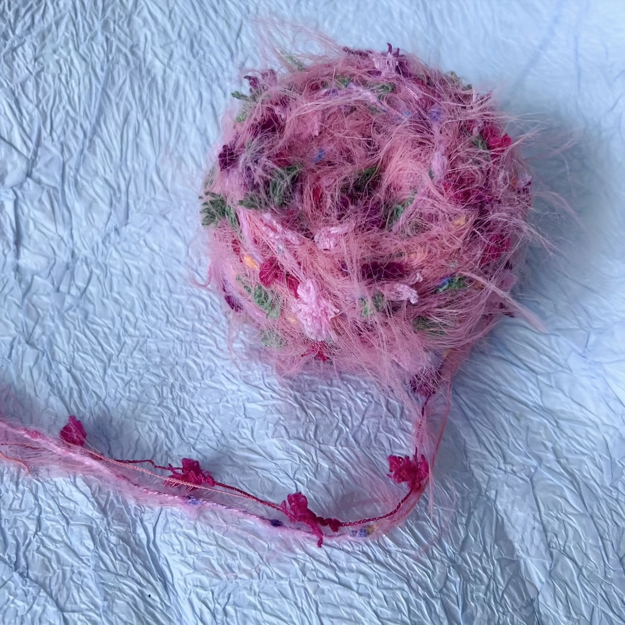 50g/1pc Long Yarn, Fancy Hand Mixed Thread, Handmade Combined Stock Special Mixed Thread, Gentle Soft Scarf Hat Knitting Hand Account Thread