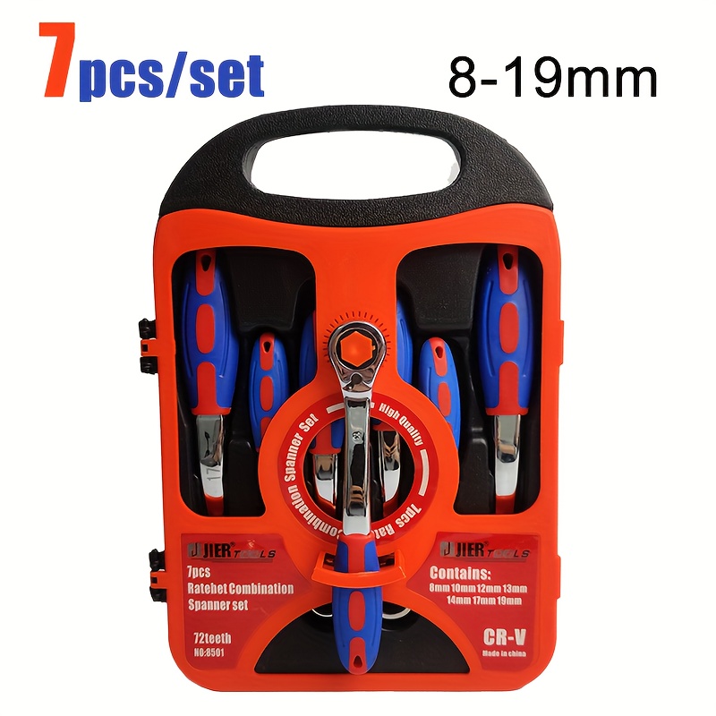 

7pcs/set Combination Set Set 8-19mm 72- For Mechanical Tool