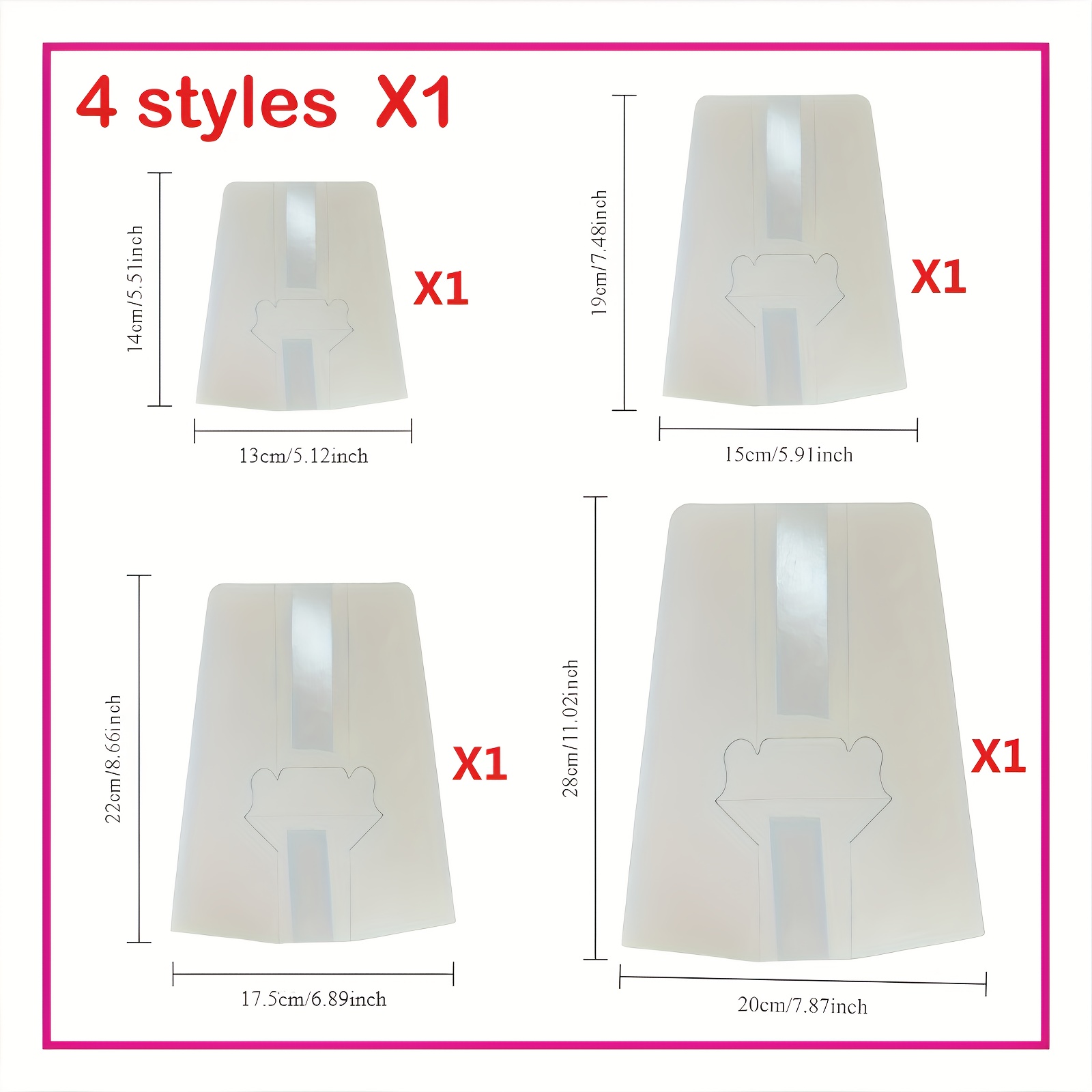 TEMU 4pcs, A4/a3 Cardboard Kt Board Display Back Support, Desktop Advertising Stand, White Cardboard Stand, Thick Cardboard Stand, Support Stand
