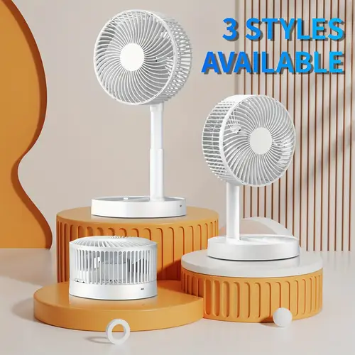 1pc 6 mini portable usb rechargeable 3 foldable fan compact handheld fan for men women fan portable folding fan usb charging fan office desktop fan storage portable fan perfectn for office outdoor travel