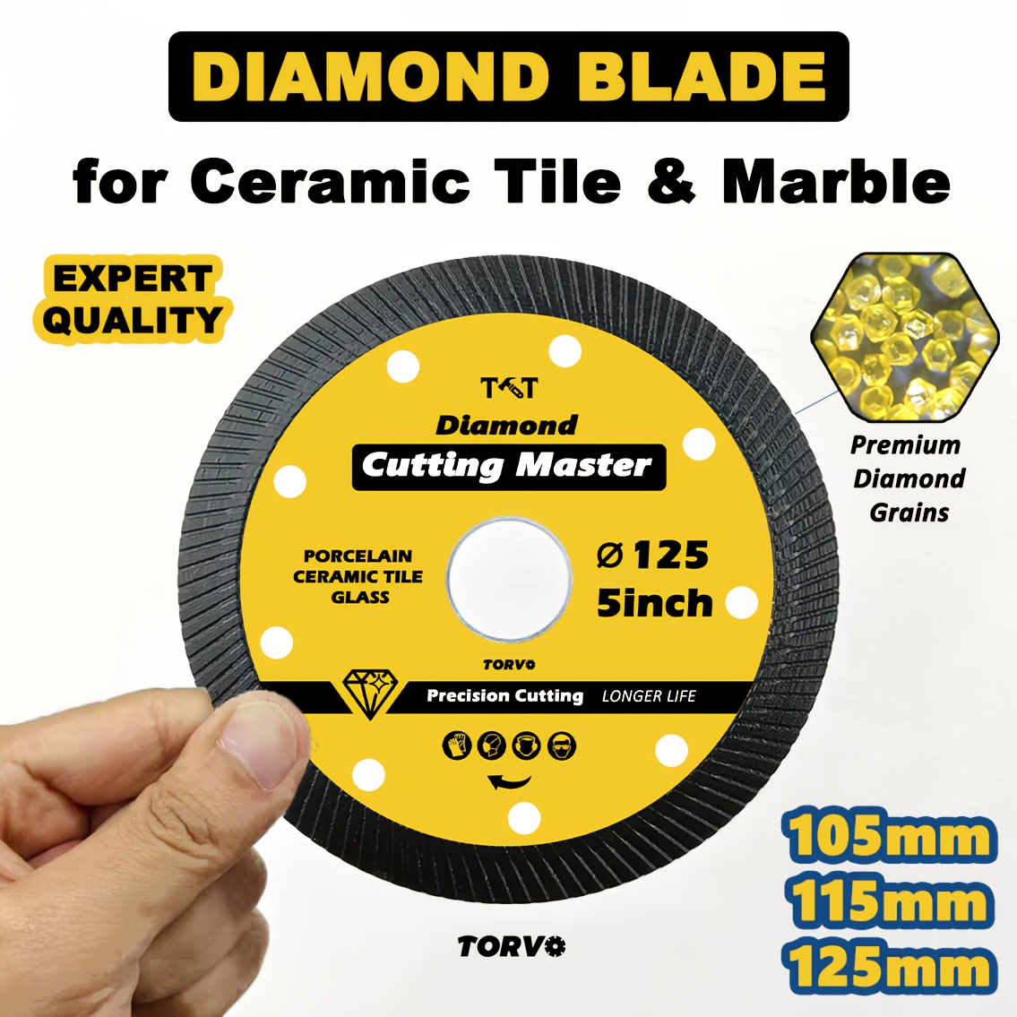 High-Temperature Forming Process Tile Cutting Disc for Cutting Ceramic Porcelain Marble High-Temperature Forming Process Tile Cutting Disc for Cutting Ceramic Porcelain Marble