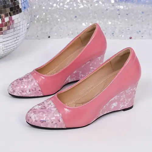 amazon pink dress shoes Amazon.com | Santimon Mens Penny Loafers Embroidery Casual Slip On Driving Wedding Prom Shoes Moccasins Smoking Slipper Pink 6 US