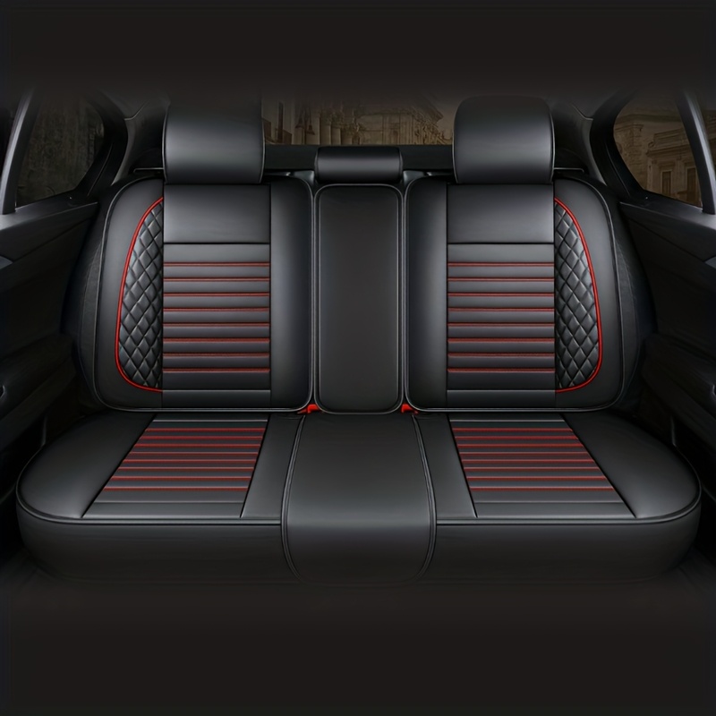 TEMU 1 Seat Pu Leather Car Seat Cover, Comfortable Automotive Rear Seat Cushion, Universal Size Car Accessories