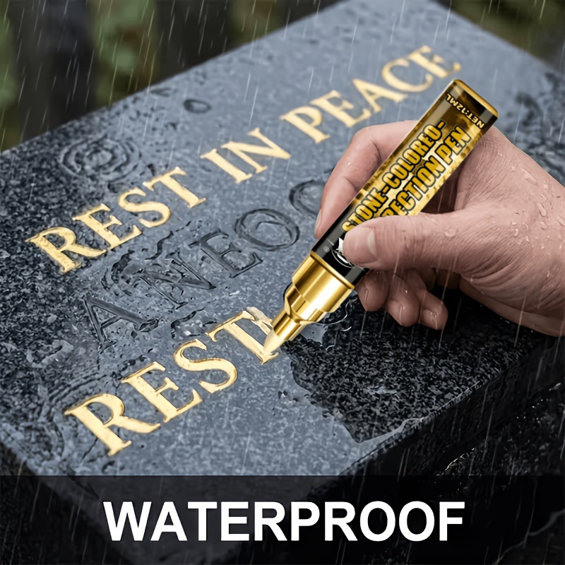     repair pen restores faded or   lettering to its original     used for repairing and decorating     etc