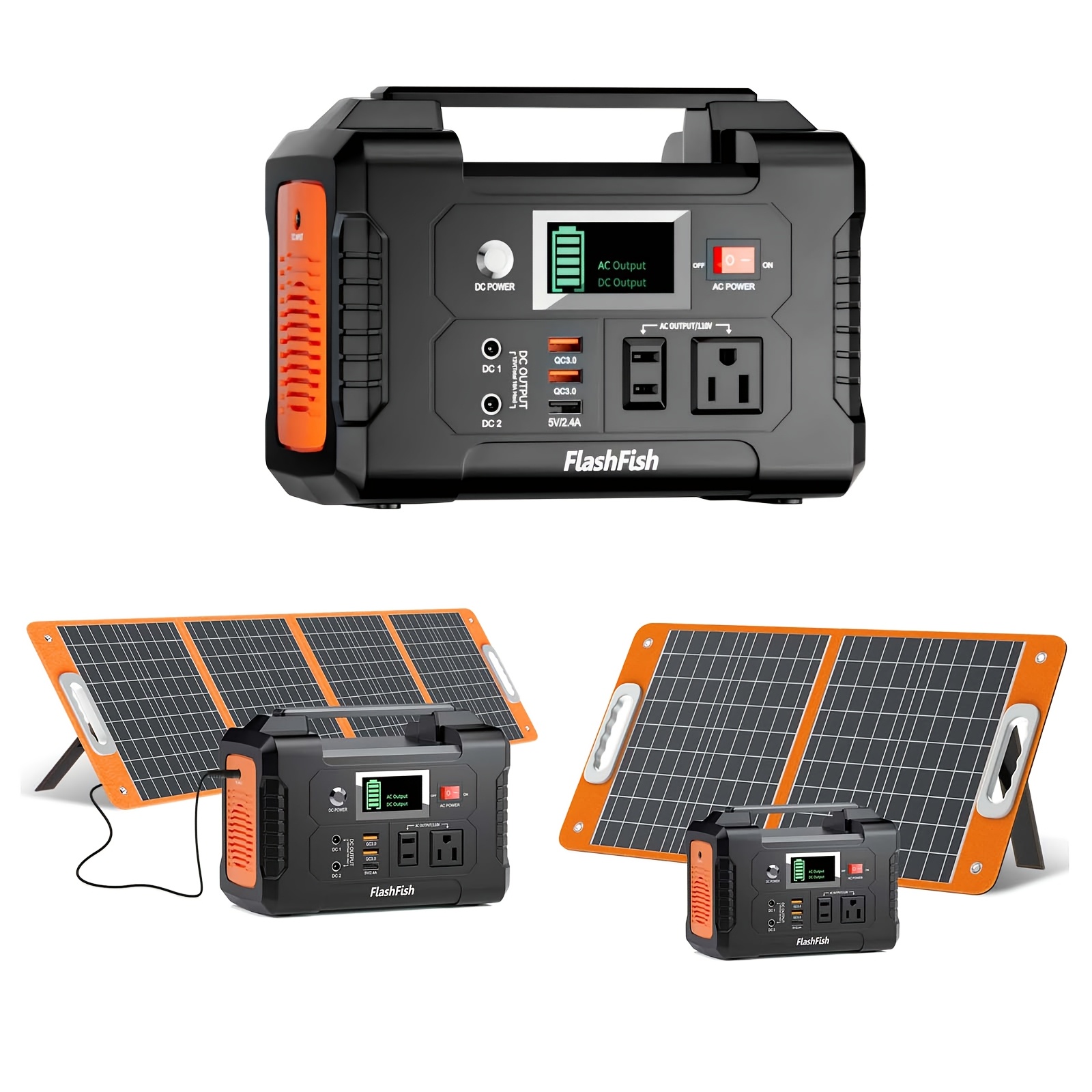 防災・停電対策】FlashFish ポータブ電源 40800mAh 200W フラッシュ