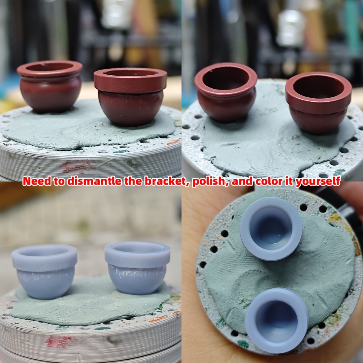 3D Printed Resin Model Kit Flowerpot
