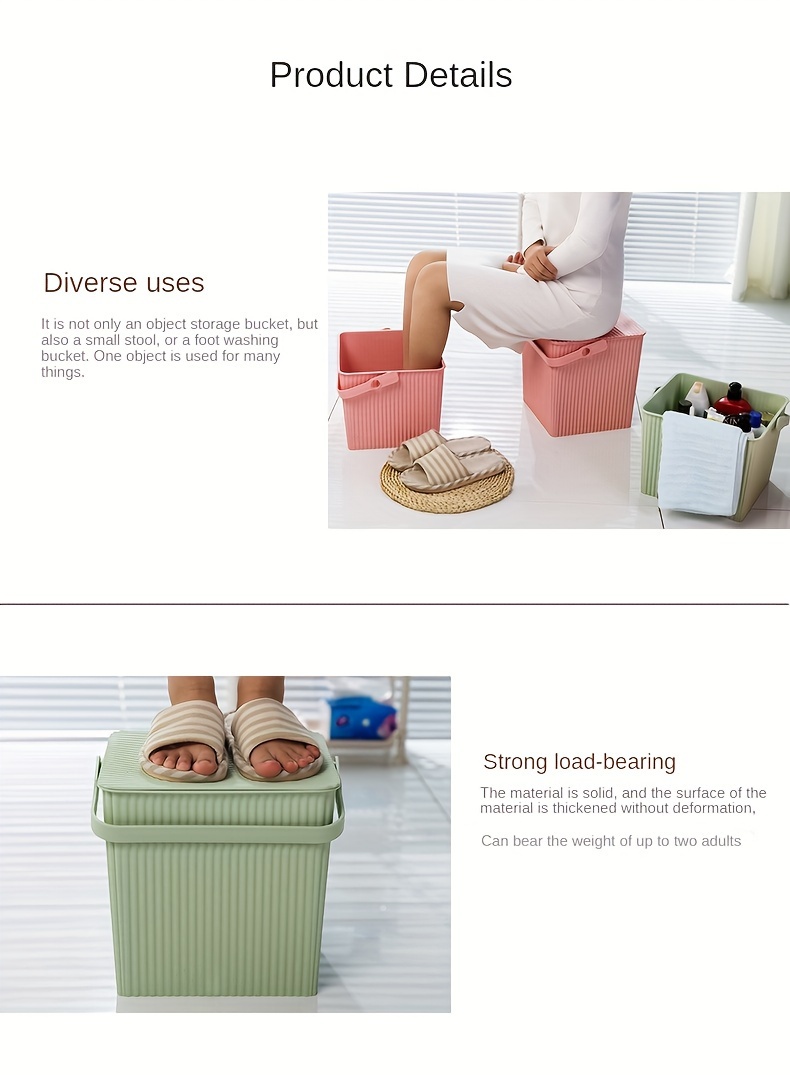heavy duty storage bin with lid plastic bath basket stool for   uses storage bins for   for halloween and christmas for halloween and christmas Product details 3