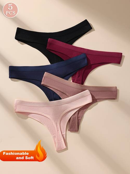 5 pack womens soft breathable briefs minimalist no show underwear non soft panty suitable for daily wear beach vacation plain color hand washable 5 pack discount