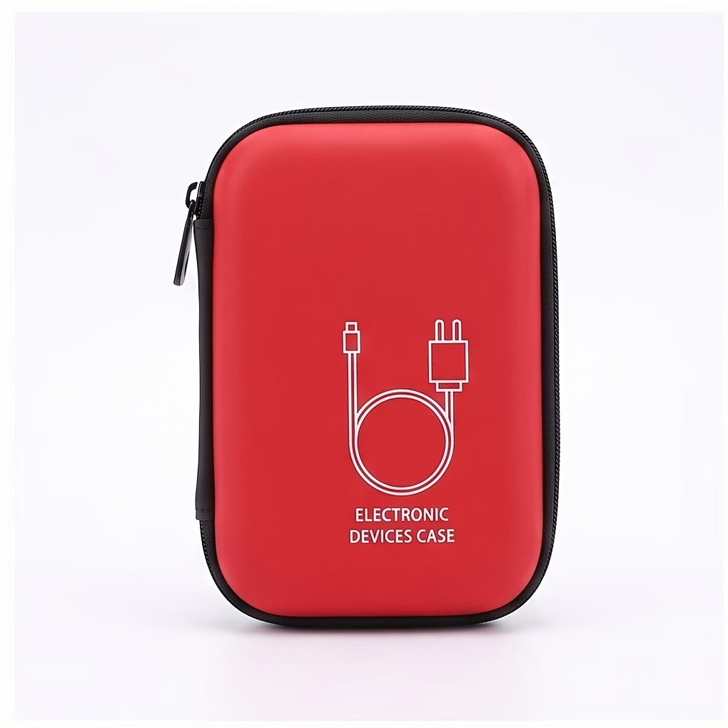 TEMU Borsa da viaggio organizer portatile per elettronica, custodia per cavi, caricabatterie e cuffie, custodia antigraffio per power bank
