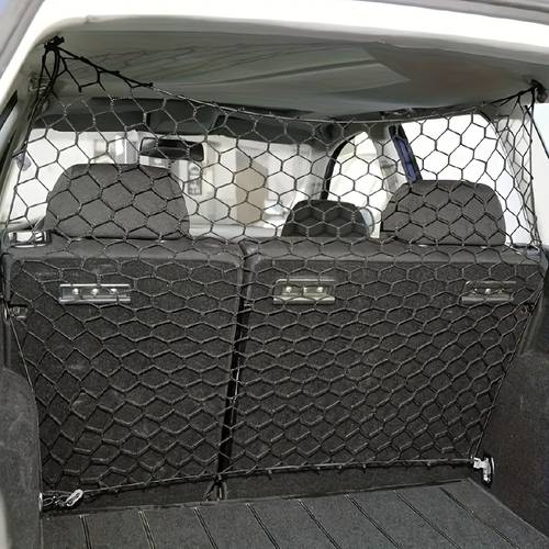 item picture 1 set heavy duty nylon dog car safety barrier adjustable shield for suvs and cars safe breathable mesh aesthetic design car safety additions aesthetic car additions sturdy construction