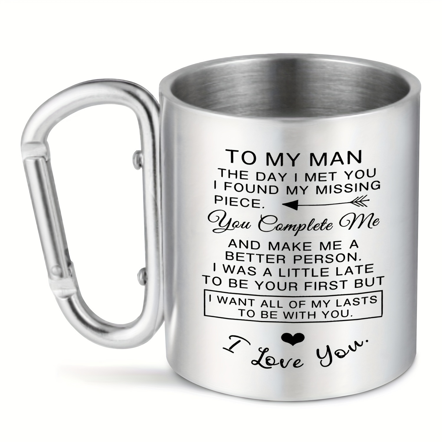 TEMU 1pc, "to My For Man" Coffee Mug, Tea Cup Mens Gift For Him, Birthday Gift For Husband From Wife, Boyfriend Gift For Him, Fiance Gift For Him -