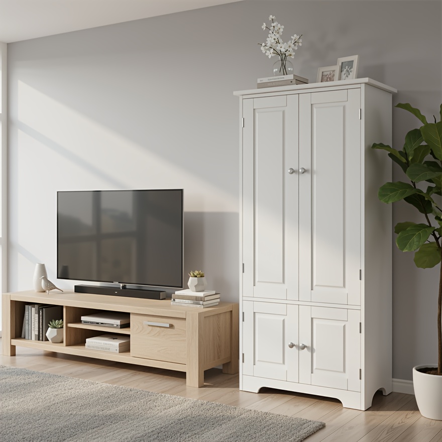 Kealive Kitchen Storage Cabinet, Cabinet Buffet Cabinet Living Room Side Cabinet Storage Cabinet With