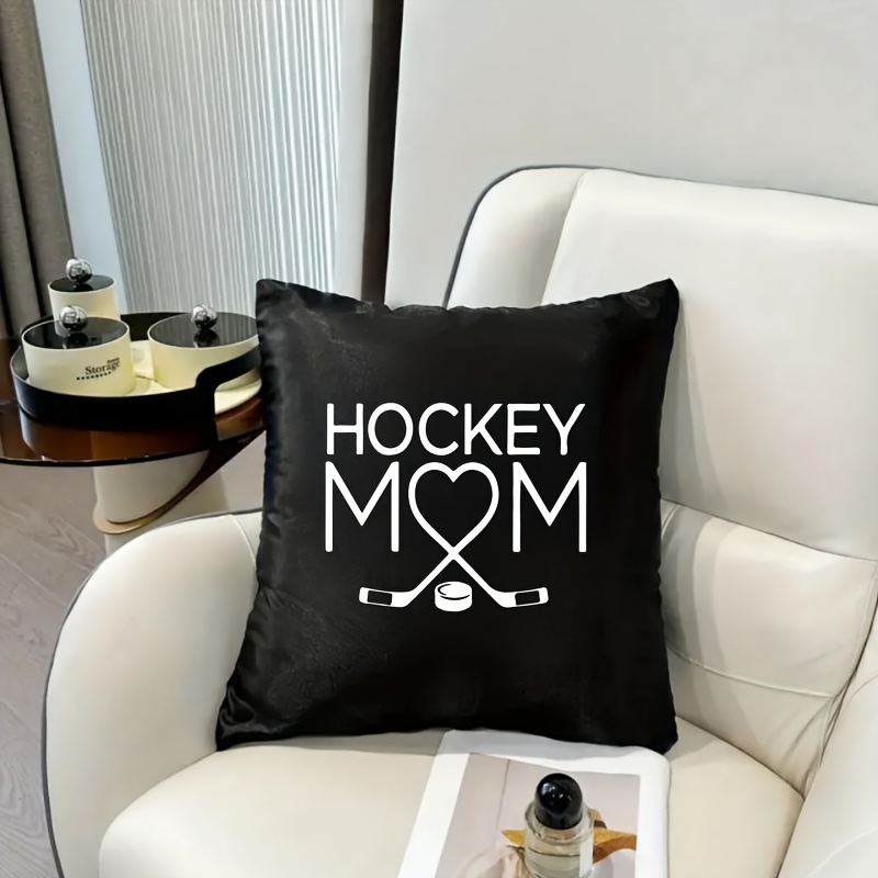 hockey mom heat transfer sticker durable washable iron patch