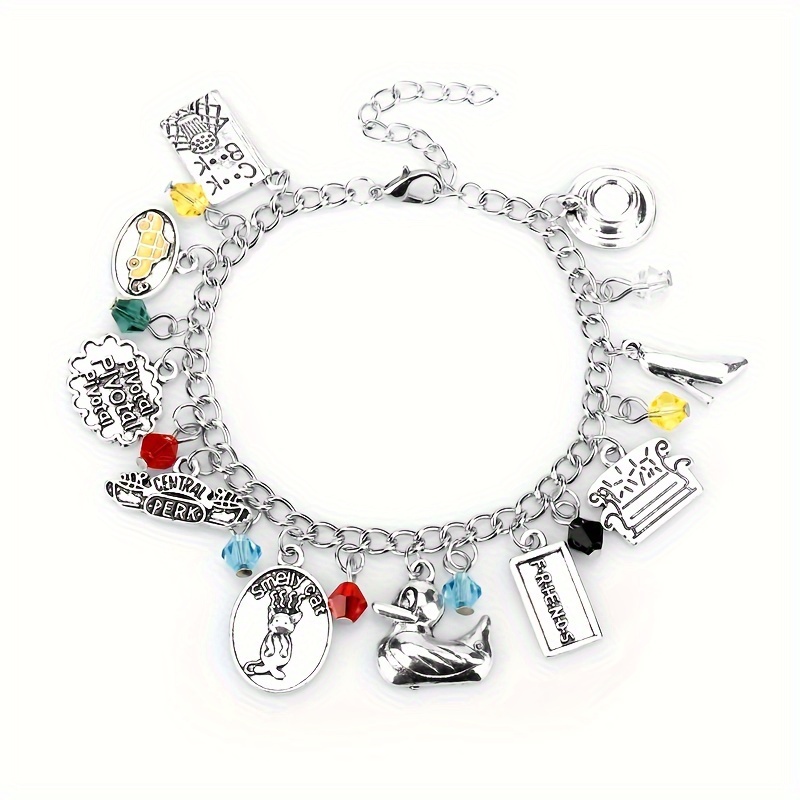 

Tv Show Central Park Friends Charm Bracelet Central Park Coffee Time Dangles Bracelets For Women Men Wristlet Girl Jewelry