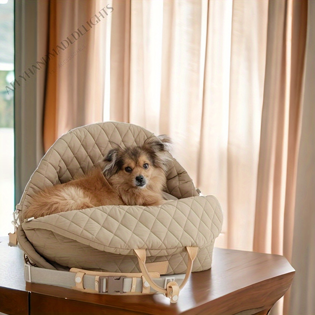 Portable deals pet travel plush bed