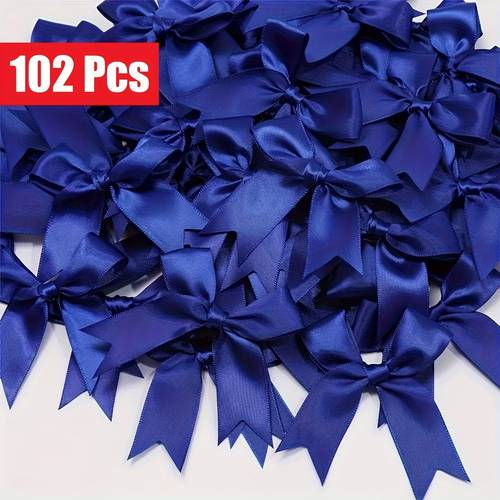 23 102pcs pink satin ribbon bows large size for gift wrapping treat bags baby shower birthday wedding christmas party decors valentines crafts universal holiday use